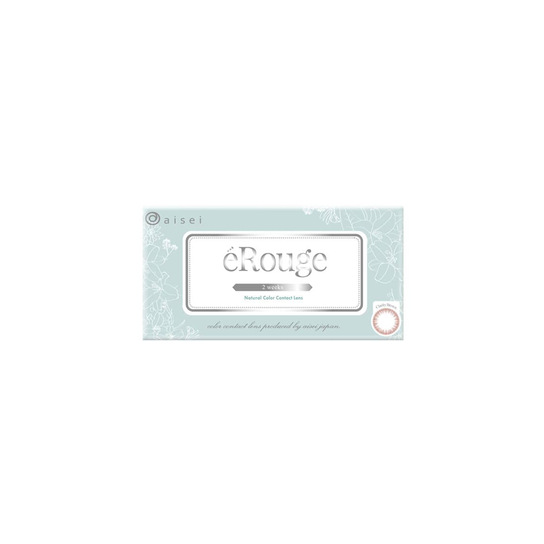 eRouge 2-Week color contact lens #Clarity brown双周抛美瞳晶莹粉棕｜6 Pcs