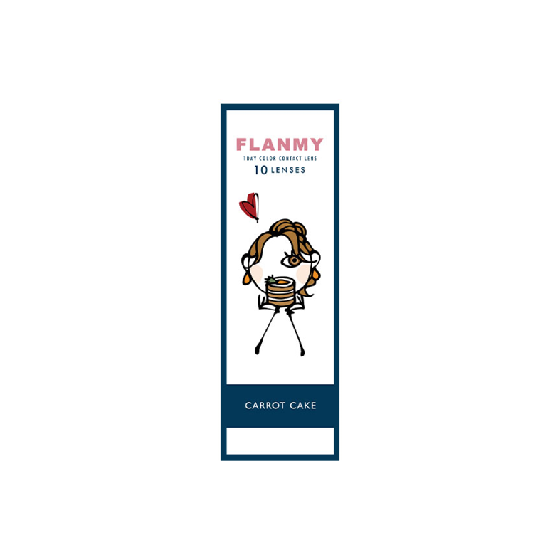 Flanmy 1-Day color contact lens #Carrot cake日抛美瞳胡萝卜蛋糕｜10 Pcs