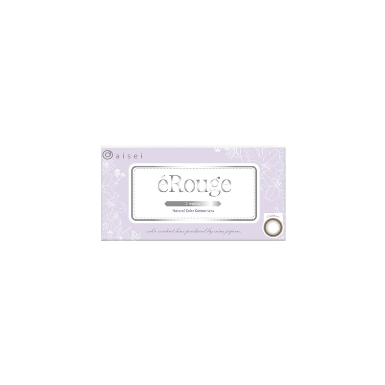 eRouge 2-Week color contact lens #Chic brown双周抛美瞳自然裸棕｜6 Pcs