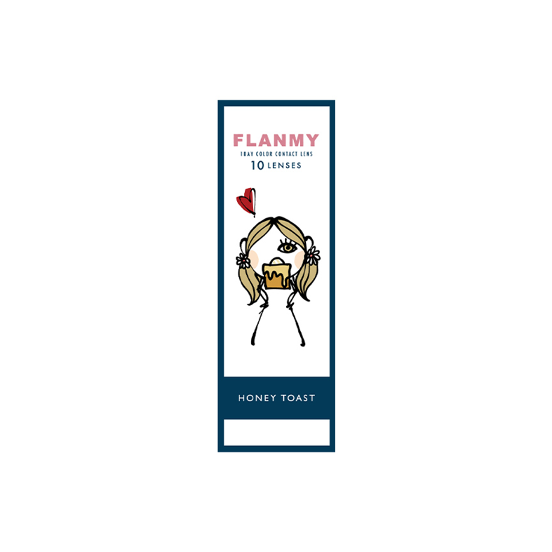 Flanmy 1-Day color contact lens #Honey toast日抛美瞳橙花蜜吐司｜10 Pcs