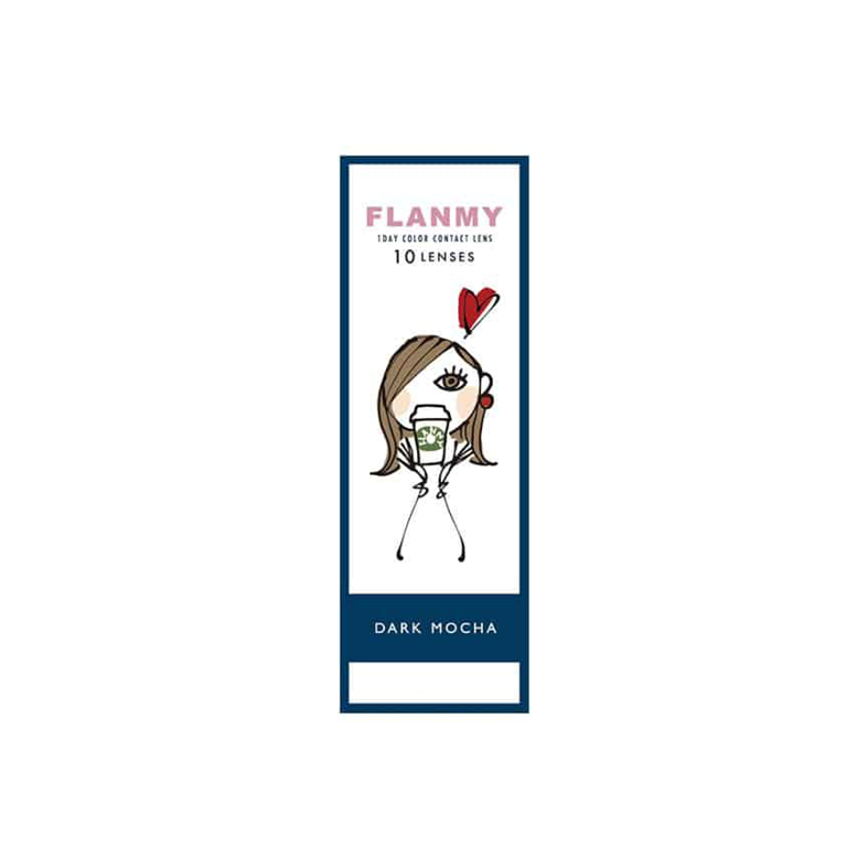 Flanmy 1-Day color contact lens #Dark mocha日抛美瞳摩卡黑咖啡｜10 Pcs
