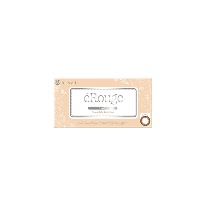 eRouge 2-Week color contact lens #Flan mocha双周抛美瞳佛朗艳棕｜6 Pcs