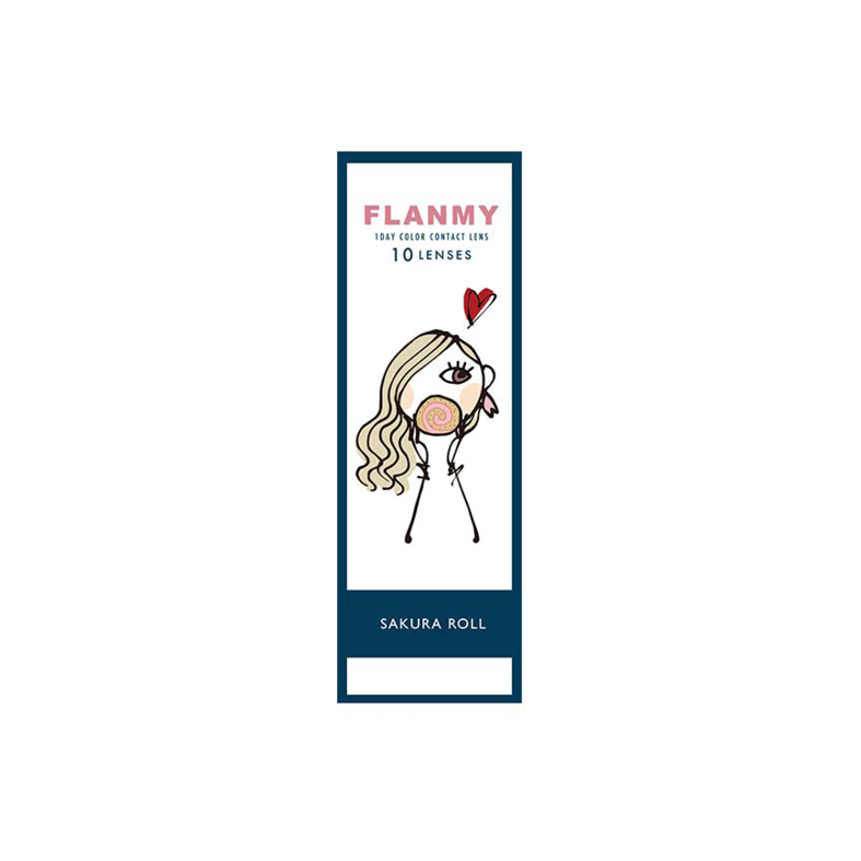 Flanmy 1-Day color contact lens #Sakura roll日抛美瞳浪漫樱花卷｜10 Pcs