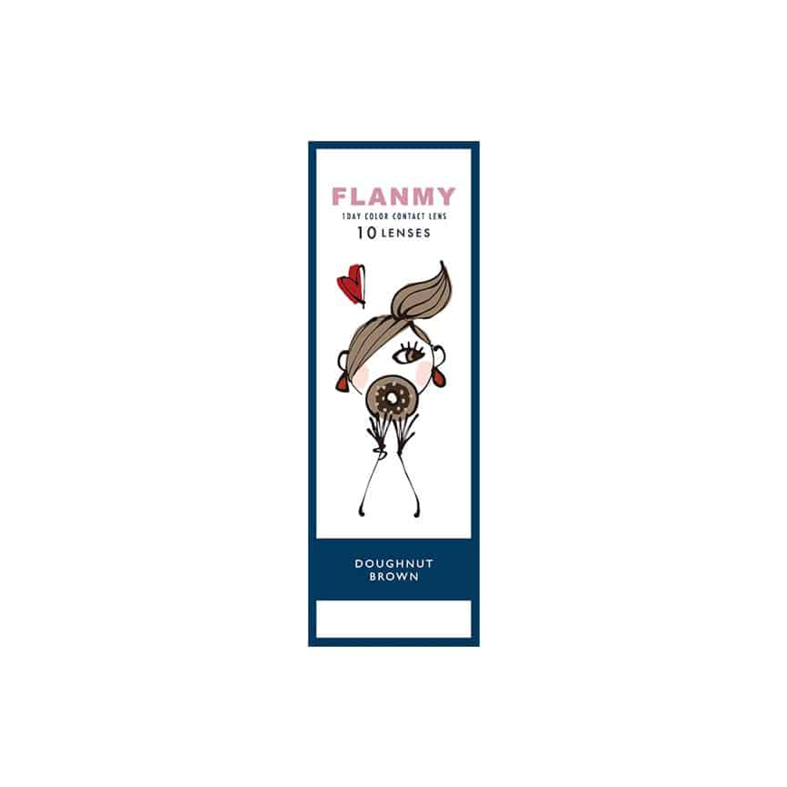 Flanmy 1-Day color contact lens #Doughnut brown日抛美瞳焦糖甜甜圈｜10 Pcs