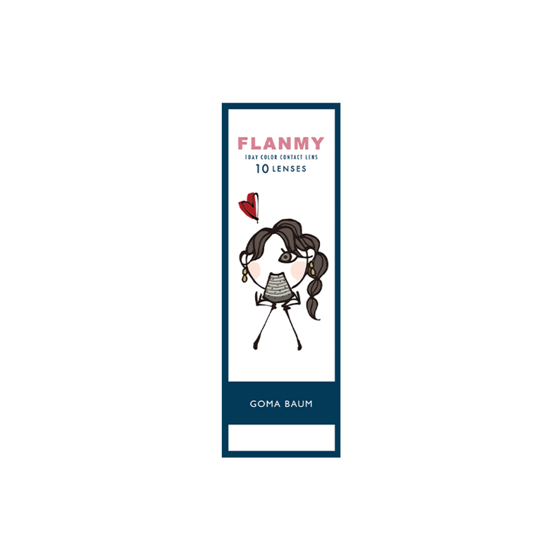 Flanmy 1-Day color contact lens #Goma baum日抛美瞳芝麻奶霜卷｜10 Pcs