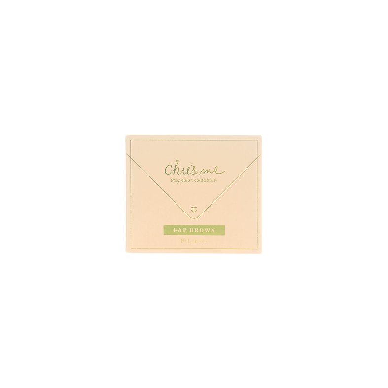 Chu's me 1-Day color contact lens #Gap brown日抛美瞳零距离｜10 Pcs