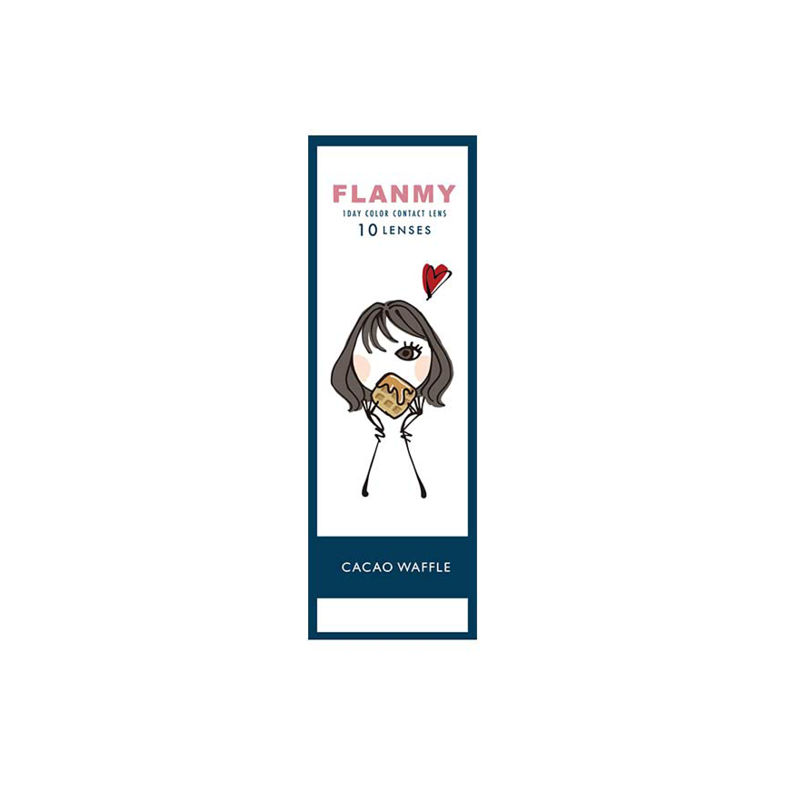 Flanmy 1-Day color contact lens #Cacao waffle日抛美瞳爵士黑松饼｜10 Pcs