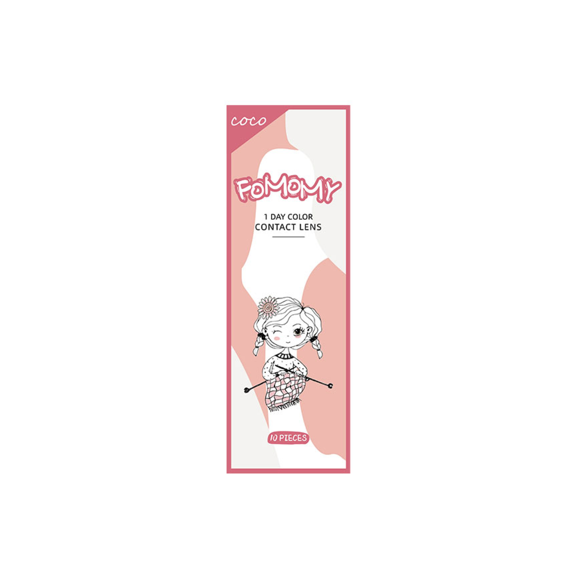 Fomomy 1-Day color contact lens #Coco amber日抛美瞳可可琥珀｜5 Pairs
